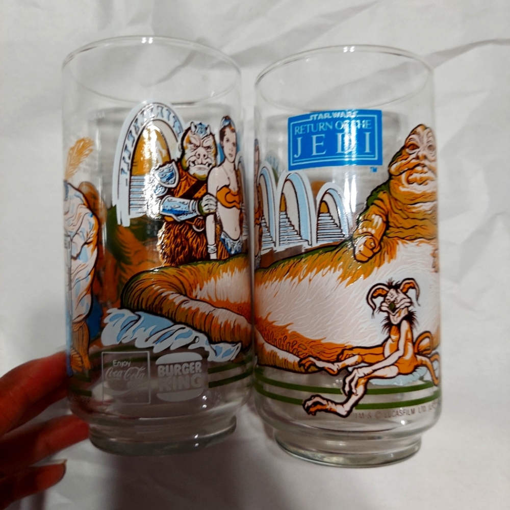 Return of the Jedi vintage glasses 1983!